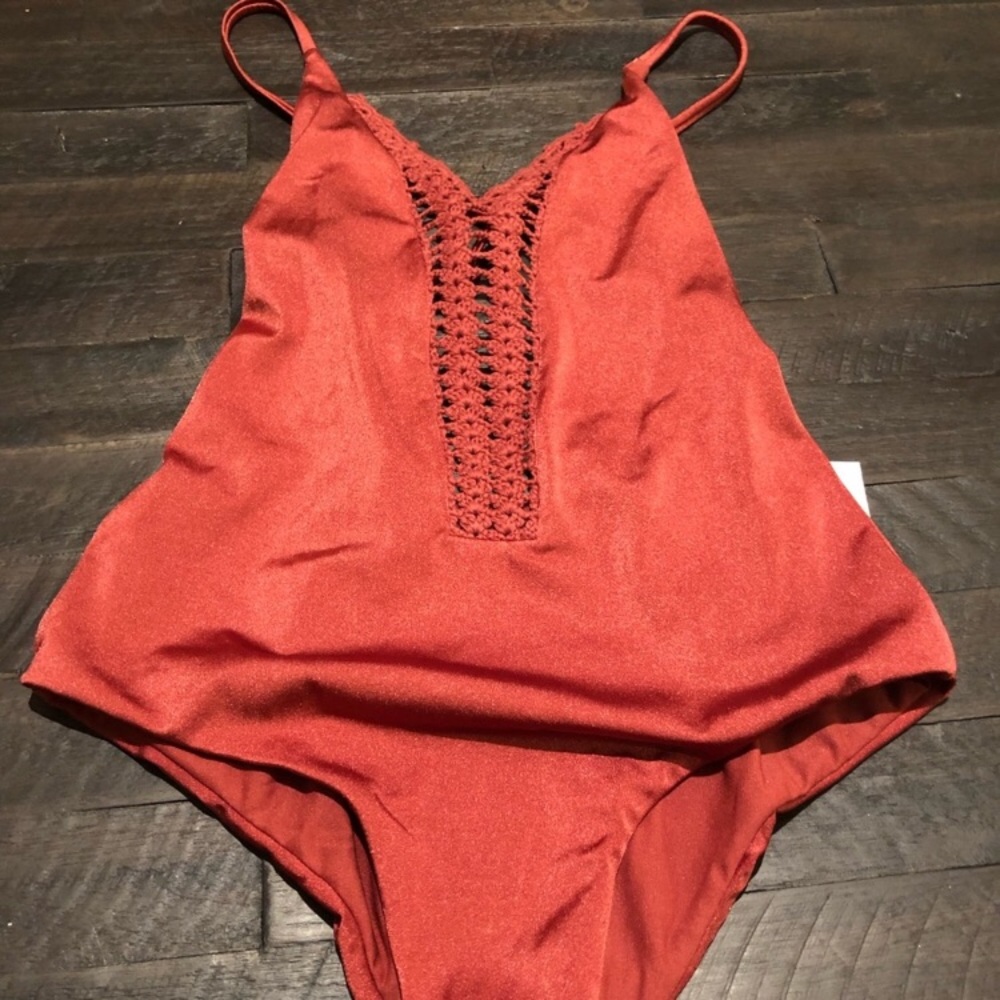 NWT rust color Billabong one piece